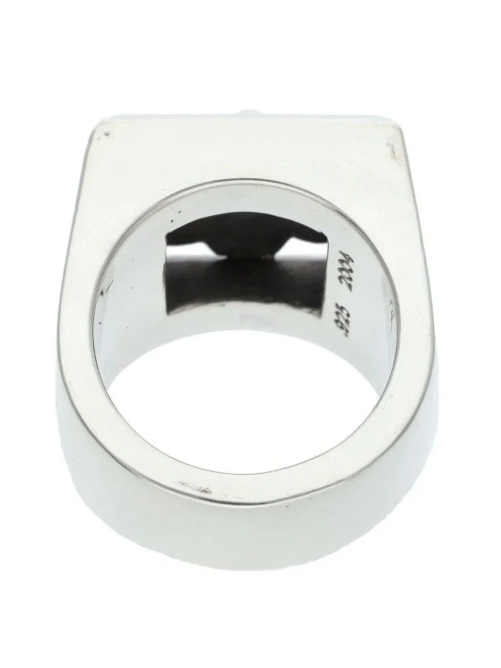 Chrome Hearts Letter Block BS Flare Silver Ring